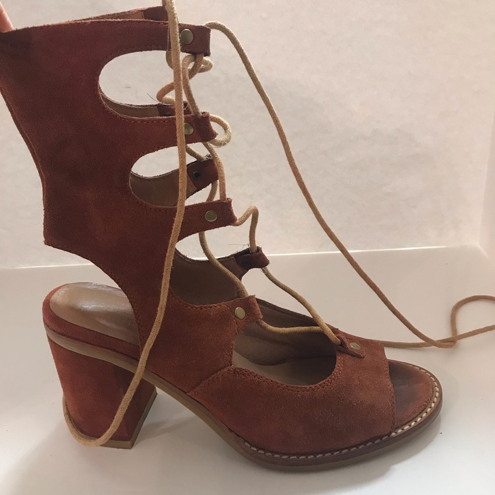 Jeffrey Campbell Free People Lace Up Bootie